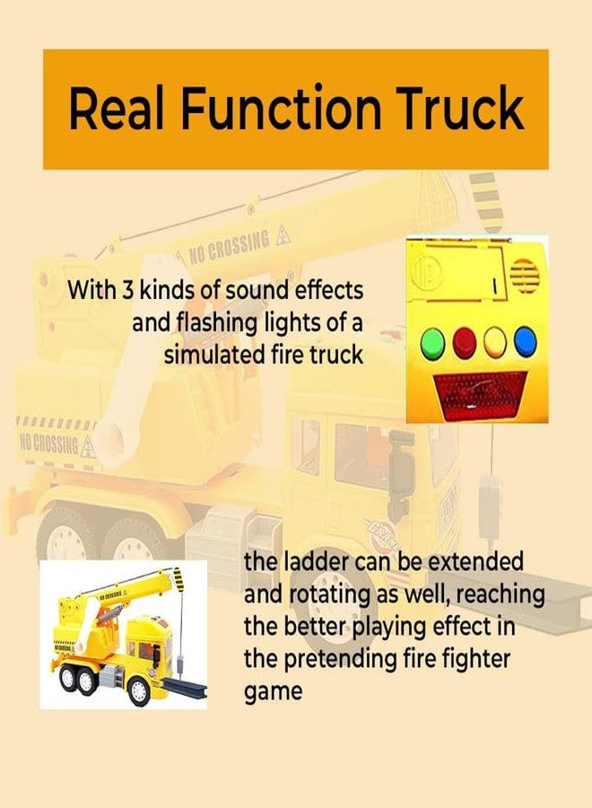 KONIGIN Play Game Plastic Crane Friction Crane Trucks Toy for Kids Boys (Pack of 1_Multicolor) - Image 4